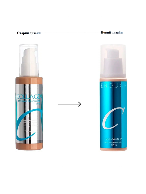 Тональный крем с тройным коллагеном ENOUGH COLLAGEN 3X Moisture Foundation SPF 15 N27