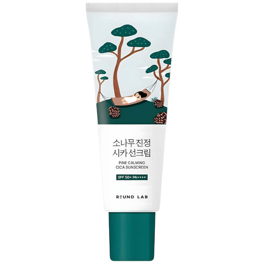 Солнцезащитный крем для проблемной кожи Round Lab Pine Calming Cica Sunscreen SPF50+ PA++++ 40 мл